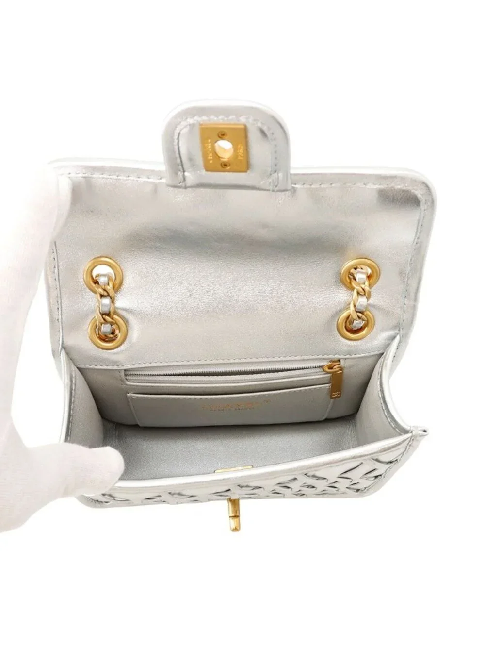 Chanel Chain Shoulder Bag Mini Flap CC Logo Calfskin